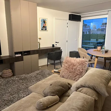 公寓 Penthouse Voor 2 Met 2 Ruime Terrassen Op 6 Min Wandelen Het 奥斯滕德